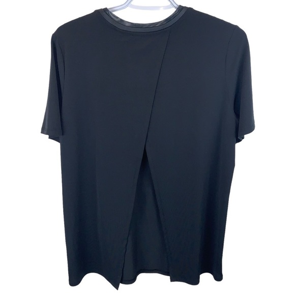 Fabletics Black Vivienne Cross  Open Back Short Sleeve Tee sz S - Picture 5 of 8